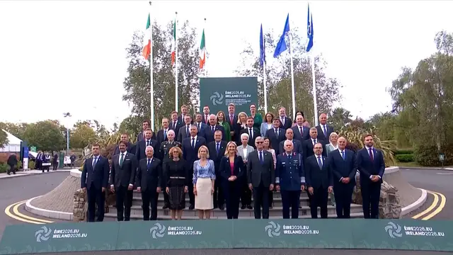 Video thumbnail for EU ministers in Ireland tackle Israeli settlement trade and Ukraine air defence