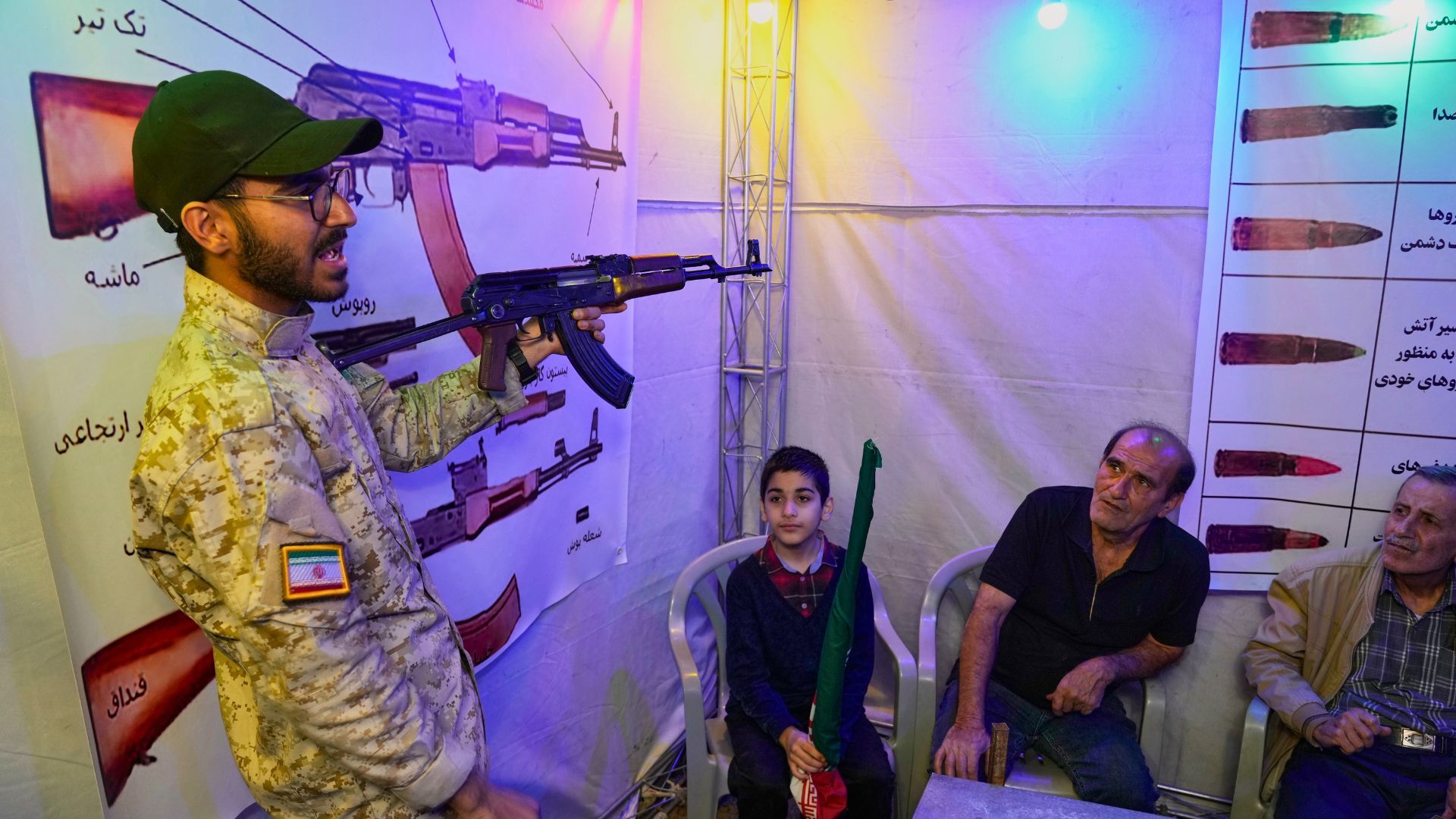 Video thumbnail for Iran runs weapons training for Tehran civilians amid fears of renewed war