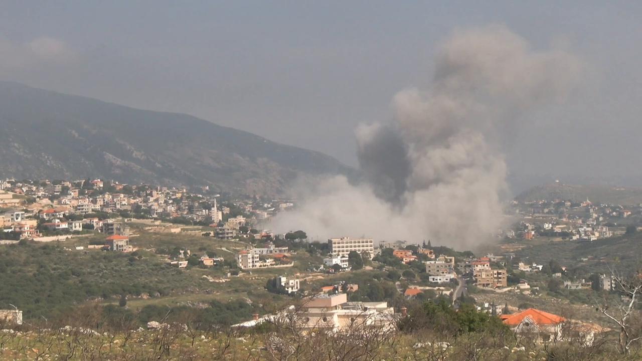 Video thumbnail for Lebanon: Israeli airstrikes in Lebanon kill at least 2 early Wednesday (2).