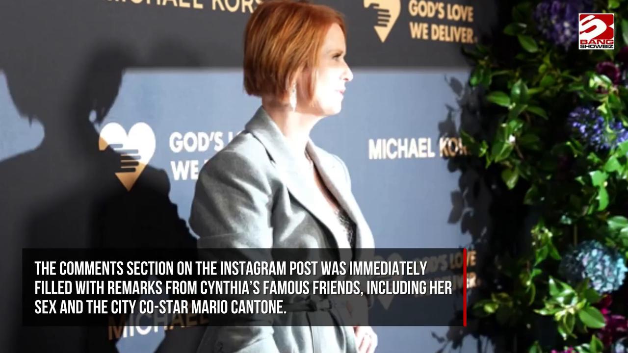 Video thumbnail for Cynthia Nixon shares gushing tribute to wife on 14th anniversary