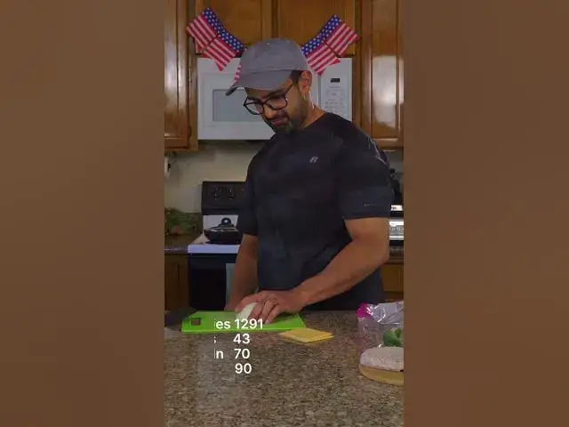 Video thumbnail for Making a Protein Burger 🍔. #shorts