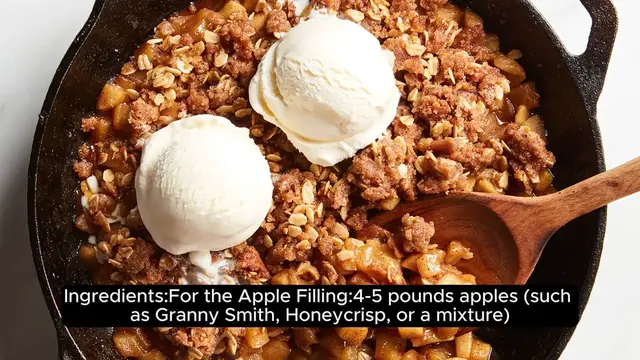 Video thumbnail for Apple crumble recipe