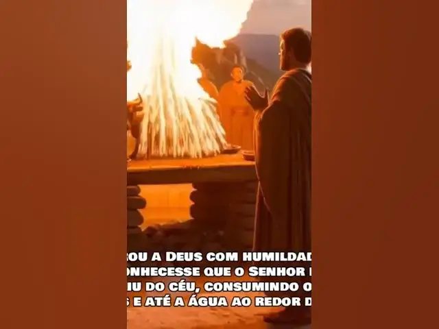 Video thumbnail for O QUE ELIAS FEZ PRA MOSTRAR QUE DEUS EXISTE? VOCÊ SABE? #shorts