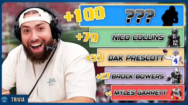 Video thumbnail for Who is the 100th best NFL player in 2026? (NFL Pinpoint Challenge)