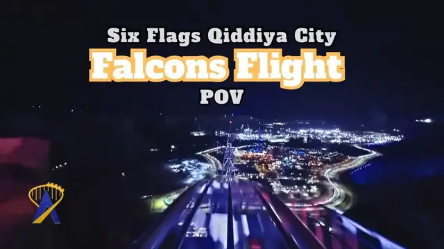 Video thumbnail for POV: Falcon's Flight Roller Coaster from Grand Opening of Six Flags Qiddiya City