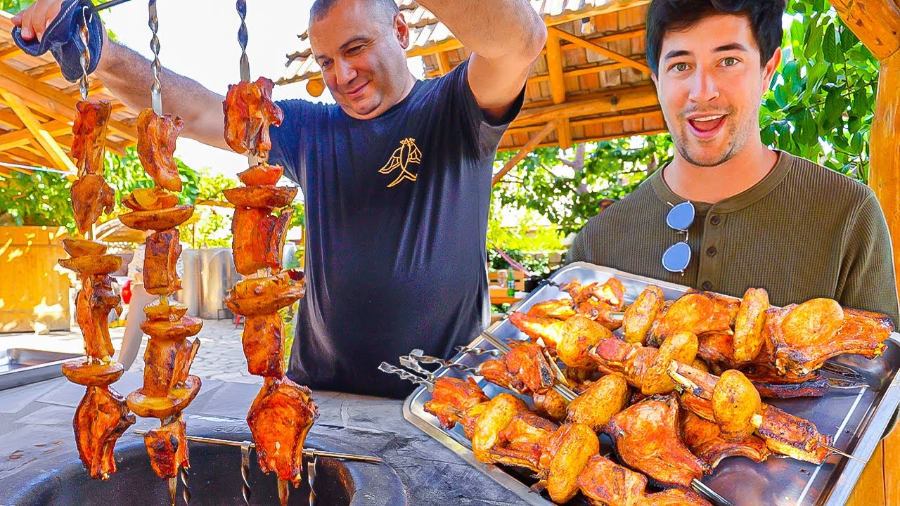 Video thumbnail for This Country is BBQ Heaven!! CRAZY Street Food in Armenia Khorovats & Trout Barbecue!!