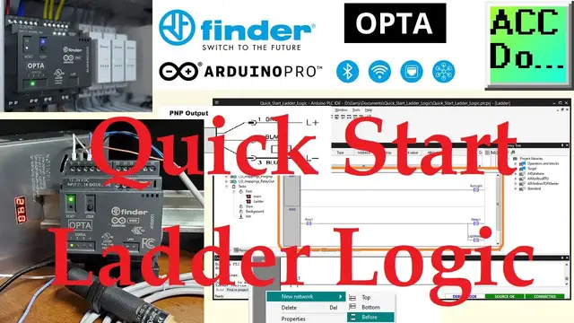 Video thumbnail for Arduino Opta IoT PLC Quick Start Ladder Logic