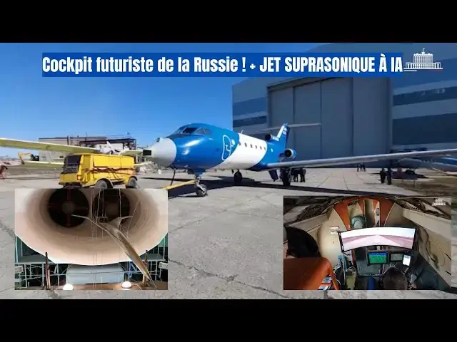 Video thumbnail for La Russie teste le premier concept mondial de jet supersonique sans fenêtres