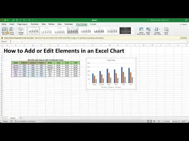Video thumbnail for Excel 365: Cách thêm hoặc chỉnh sửa Các thành phần trong biểu đồ Excel