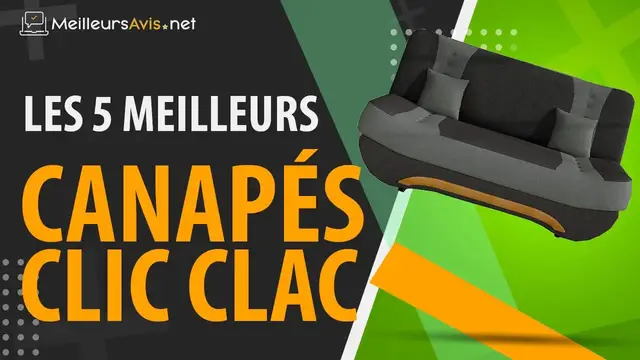 Video thumbnail for ⭐️ MEILLEUR CANAPÉ CLIC CLAC - Avis & Guide d'achat (Comparatif 2022)