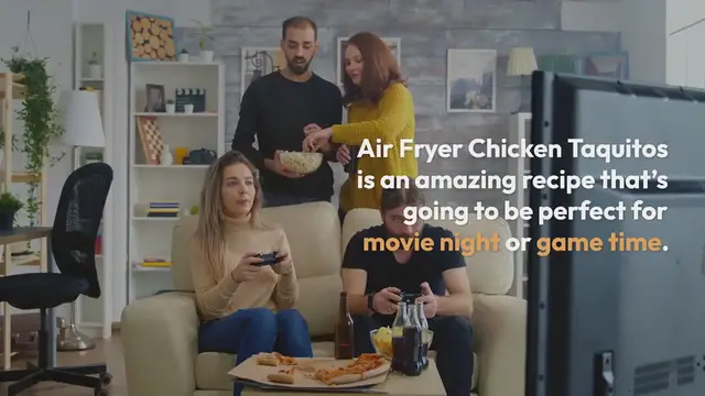 Video thumbnail for Air Fryer Chicken Taquitos Recipe