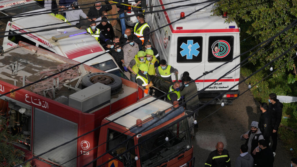 Video thumbnail for Israel threatens to strike ambulances in Lebanon in Hezbollah fighting