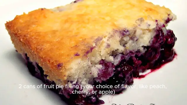 Video thumbnail for 3-Ingredient Cake Mix Cobbler Recipe