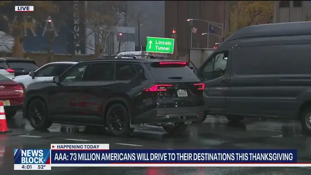 Video thumbnail for Thanksgiving travel numbers; NYC weather forecast | News Block