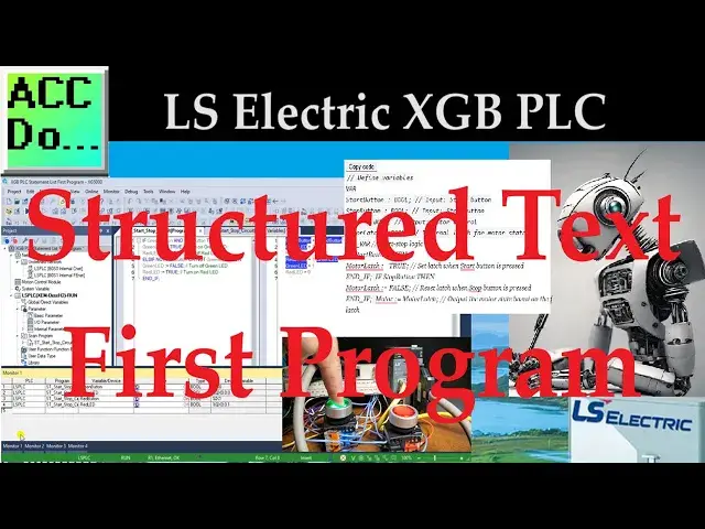 Video thumbnail for XGB PLC Structured Text (ST) First Program