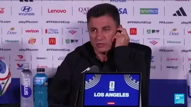 Video thumbnail for 2026 World Cup: Iran's football coach says US travel rules continue to disrupt preparations