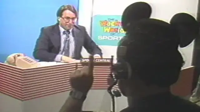 'Video thumbnail for Bob Uecker introduces Scott Baio Tennis Challenge News break on Ep. 3 of The Wacky World of Sports'