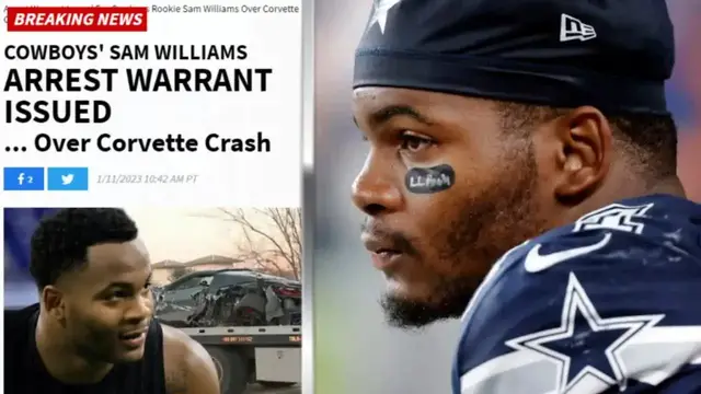 Video thumbnail for #COWBOYS SAM WILLIAMS ARREST WARRANT ISSUED