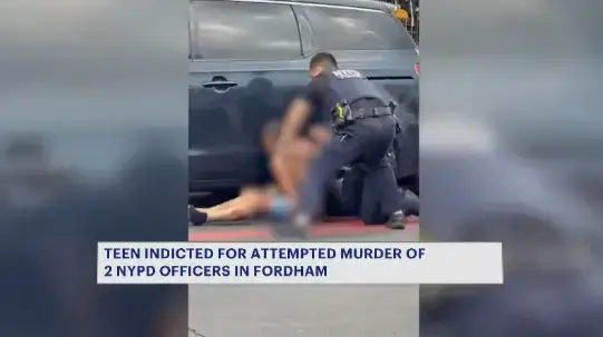 Video thumbnail for Castle Hill teen indicted for attempted murder of 2 NYPD officers