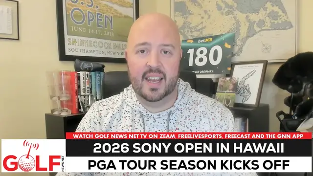 Video thumbnail for 2026 PGA Tour season starts with Sony Open in Hawaii