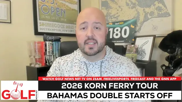 Video thumbnail for 2026 Korn Ferry Tour season starts with Bahamas doubleheader