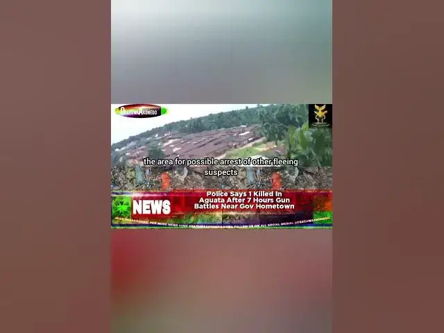 Video thumbnail for Police Says 1 Killed In Aguata After 7 Hours Gun Battles Near Gov Hometown