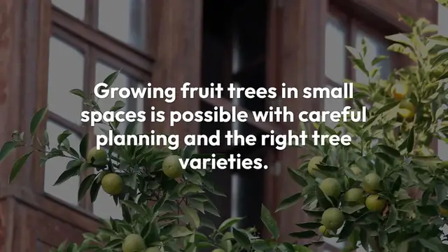 Video thumbnail for Growing Fruit Trees in Small Spaces