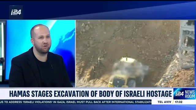 'Video thumbnail for Red Cross condemns Hamas' staged body recovery'