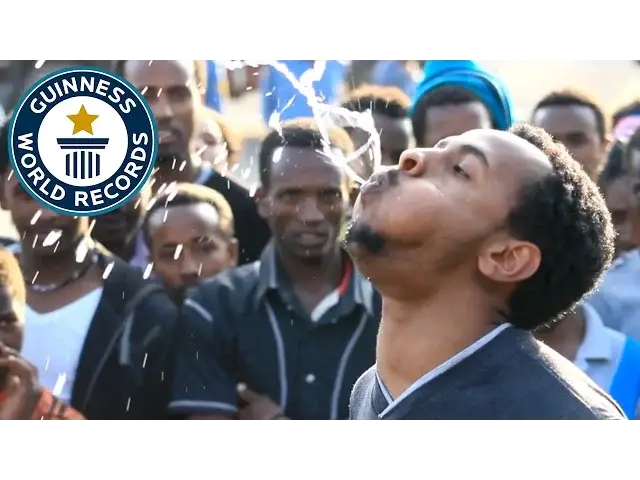 Video thumbnail for Longest Time To Spray Water From The Mouth