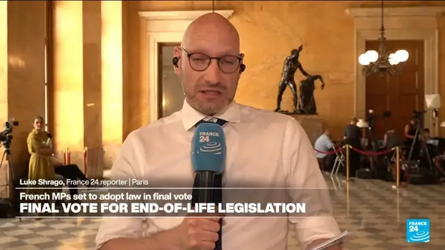 Video thumbnail for Assisted dying bill 'almost anathema to France's right wing'