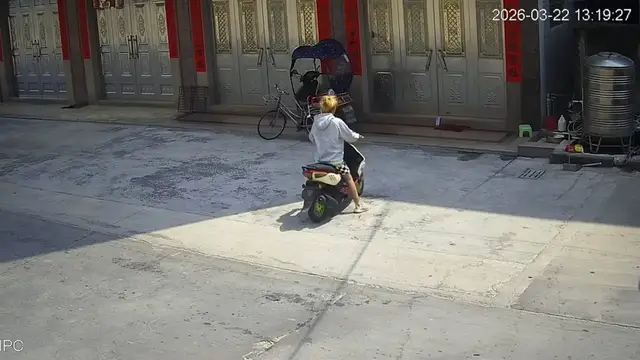 Video thumbnail for Scooter Crash Sends Boy Flying Into Gate!