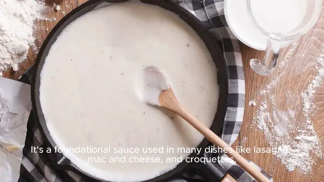 Video thumbnail for Bechamel sauce recipe