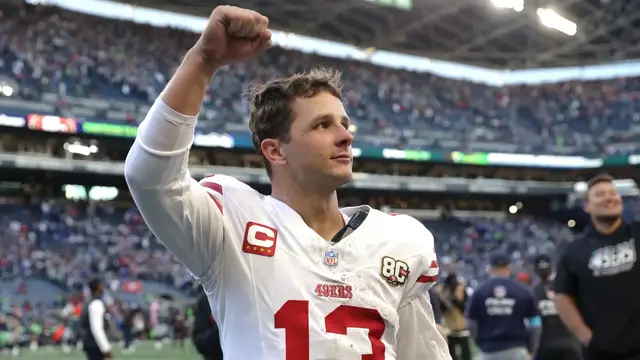 Video thumbnail for Latest Playoff Prediction as Brock Purdy Leads 49ers