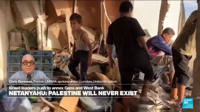 'Video thumbnail for Gaza: 'How can you talk of recognition when there's a genocide being committed against 2.3m people?''