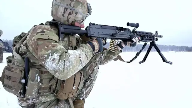 'Video thumbnail for U.S. & U.K. Army Training In Poland • Winter Time'
