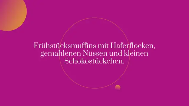 Video thumbnail for Frühstück to go – saftige Frühstücksmuffins mit Banane