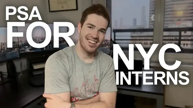'Video thumbnail for A Message to All NYC Summer Interns!'