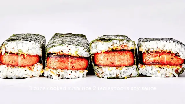 Video thumbnail for Spam Musubi Recipe