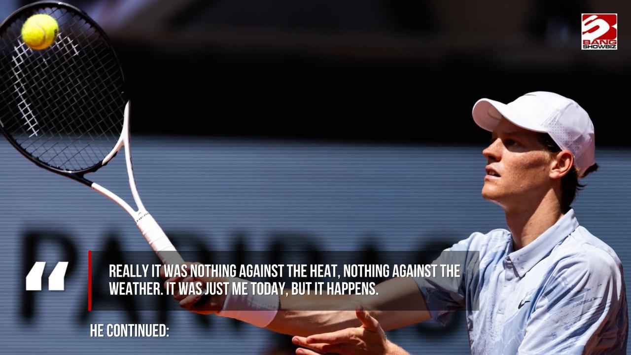 Video thumbnail for 'I didn't feel very well on court': Jannik Sinner refuses to blame heat for surprise French Open defeat