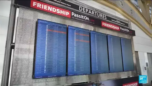 'Video thumbnail for Shutdown in the US: Over 2,000 flights affected at major airports'