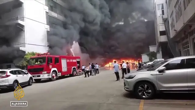 Video thumbnail for China shoe factory fire: President Xi orders investigation into cause of blaze