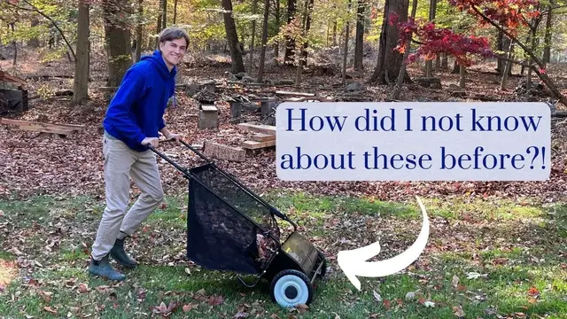 Video thumbnail for Lawn Sweepers - Favorite Way for Cleaning Leaves in Yard - Vevor