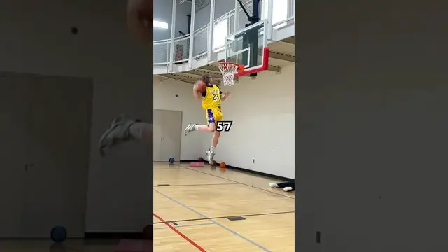 'Video thumbnail for Travis Reynolds: dunking progress: dunks at every height'