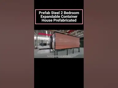 'Video thumbnail for Prefab Steel 2 Bedroom Expandable Container House Prefabricated'