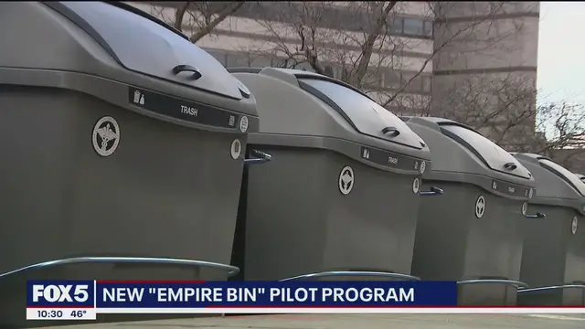 'Video thumbnail for New oversized garbage bins to prevent rats'