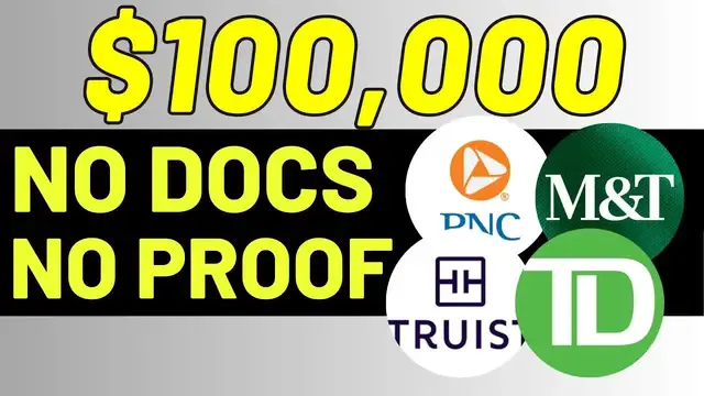 Video thumbnail for Business Loans: No Docs Needed | Truist, M&T Bank, PNC & TD Bank