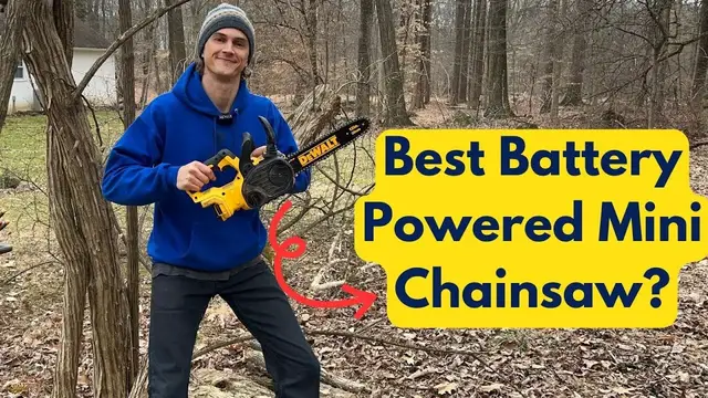 Video thumbnail for Best Electric Mini Chainsaw in the Garden - Dewalt 12" - How to Use - Review - Easy