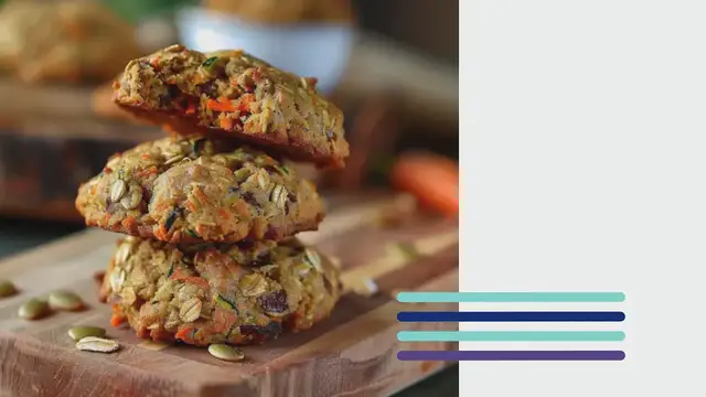 Video thumbnail for Biscuits à l’Avoine, aux Courgettes et aux Carottes