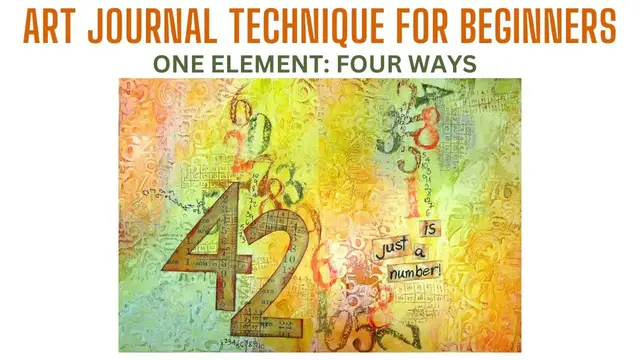 'Video thumbnail for Art Journal Technique for Beginners - One Element: Four Ways'