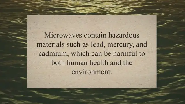 Video thumbnail for From Trash to Treasure: Safely Disposing of Microwaves and Protecting Our Planet